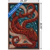 Trends International Lantern Press - Yachats, Oregon, Octopus Mosaic Framed Wall Poster Prints - 3 of 4