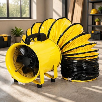 Portable Ventilation Blower Fan with Flexible PVC Duct, 2000 CFM ...