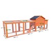 LAOTIES Outdoor Wooden Chicken Coop,Large Hen House with Nesting Box,Run And UV Roof - 4 of 4