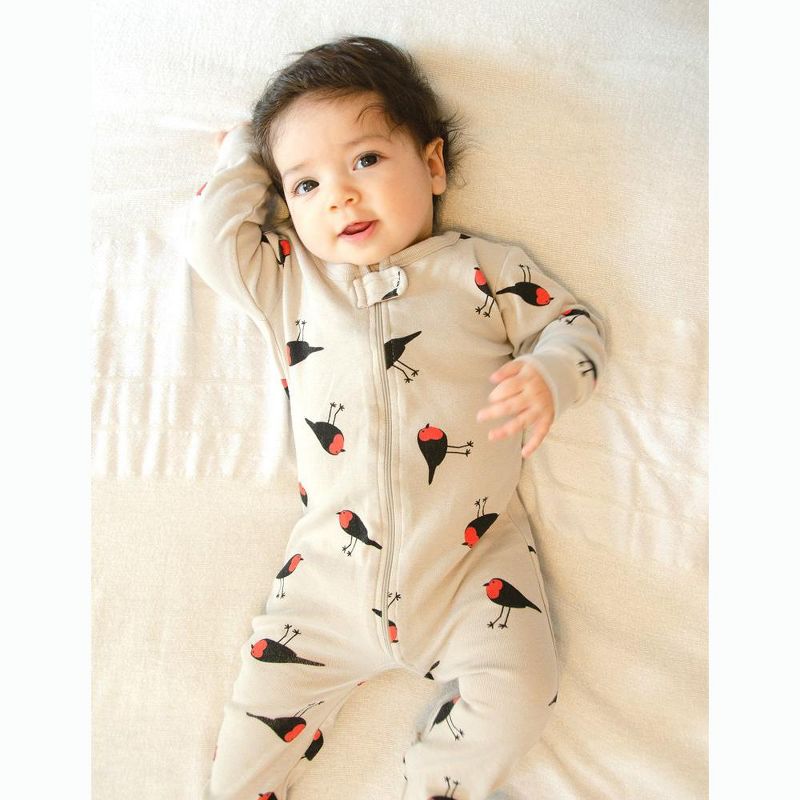 Leveret Footed Bird One Piece Pajamas  , 2 of 4
