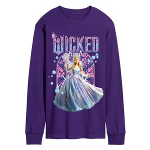 Men's - Wicked - Glinda Florals Long Sleeve Graphic T-Shirt - 1 of 3
