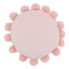 Saro Lifestyle Posh Faux Bunny Fur Pom Pom Poly Filled Throw Pillow - 2 of 3
