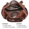 Generic Women Soft Vegan Leather Barrel Bags Large Hobo Top Handle Work Totes Satchel Handbags - 3 of 4