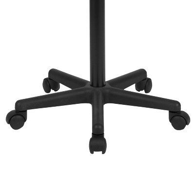 Rustic Walnut Adjustable Height Mobile Laptop Desk