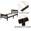 NicBex Twin Platform Bed Frame with Headboard and Footboard,Sleigh Bed for Kids,Panel Bed Mattress Foundation,Easy Assembly,Under Bed Storage,Espresso - 4 of 4