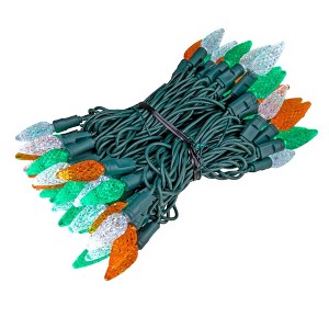 Novelty Lights C6 LED Christmas String Lights 70 Strawberry Bulbs (Green Wire, 24 Feet) - 1 of 4