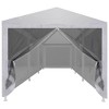 vidaXL Party Tent with 8 Mesh Sidewalls 29.5' x 9.8' - 3 of 4