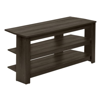 Monarch Specialties Tv Stand 42 Inch Console Media Entertainment Center Storage Shelves Living Room Bedroom Laminate Brown Contemporary Modern
