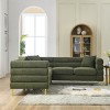 81.5" L-Shaped Oversized Corner Sofa,Modern Teddy Upholstery 5-Seater Sectional Couch for Living Room Apartment-Baofuwish - 3 of 4
