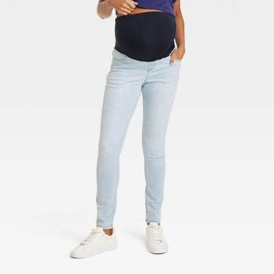 Over Belly Skinny Maternity Jeans - Isabel Maternity By Ingrid & Isabel™  Light Wash 00 : Target