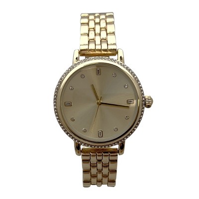 Olivia Pratt Elegant Everyday Rhinestones Bezel Women Watch