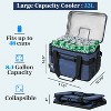 OPUX Soft Sided Cooler Bag, Insulated Collapsible Portable Leakproof with Shoulder Strap, Beach Camping Travel Road Trip - 2 of 4