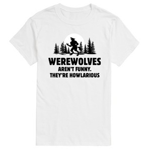 Men's - Instant Message - Werewolves Arent Funny Short Sleeve Graphic T-Shirt - 1 of 4