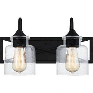 Quoizel Lighting Bartley 2 - Light Vanity in  Matte Black - 1 of 3
