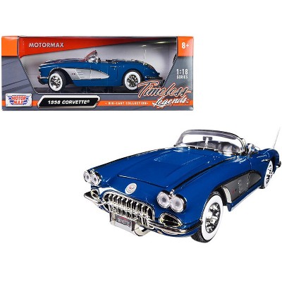 1958 Chevrolet Corvette Turquoise Timeless Classics 1/18 Diecast