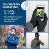 TrailHeads Men’s Running Gloves - Touchscreen with Anti-slip Grip - Lightweight & Moisture Wicking - Black - 4 of 4