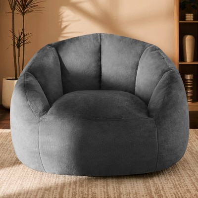 Gericco 47" Giant Bean Bag Chair for Adults - Comfy Plush Shell Soft Accent Chair, Oversized Cozy Lounge Floor Sofa Reading Chair