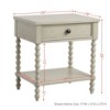 Lycvki Wood Nightstand with Single Drawer - 3 of 4