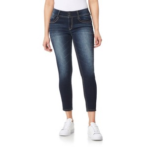 WallFlower Women's Luscious Curvy Ankle Mid-Rise Insta Stretch Juniors Jeans - 1 of 4