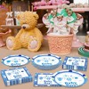 Hachikiko Blue Baby Boy Shower Disposable Tableware - Paper Dinner Plates and Napkins for Gender Reveal, Birthday Party Supplies and Decorations - 3 of 4
