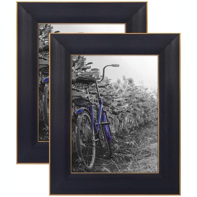 Picture Frame - Lead Free Polished Glass for Wall and Tabletop - Offered In Many Sizes & Multipacks - Set of 2 - Americanflat