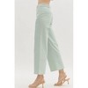 Women's High Waisted Wide Leg Ankle Pants - entro - 2 of 4
