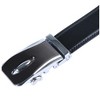 INSPIRE CHIC Mens Automatic Ratchet Leather Belt with Double Stitch Edge Wide 1 1/2" - 2 of 3
