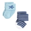 Hudson Baby Infant Boy Cotton Rich Newborn and Terry Socks, Ocean Friends - 4 of 4