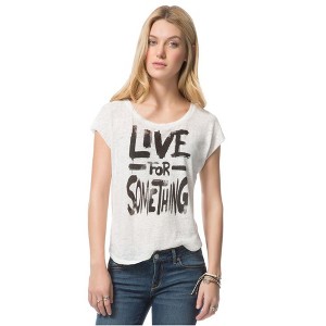 Aeropostale Womens Sheer Graphic T-Shirt - 1 of 3