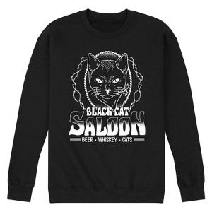 Men's - Instant Message - The Black Cat Saloon Graphic Fleece Sweatshirt - 1 of 4
