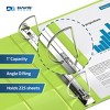 Davis Group 6pk 1" Premium Economy Angled D-Ring Binder Lime Green: Hard Cover, 225 Sheet Capacity, 2 Pockets, Polypropylene - 3 of 4