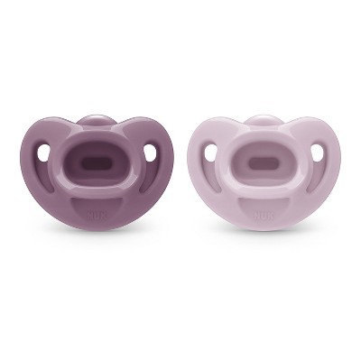 NUK for Nature Comfy 100% Silicone Pacifier 0-6months - Lavender - 2ct