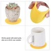 Unique Bargains Indoor Round Reversible Absorbent Waterproof Plant Pot Saucers Coaster Felt Pad Mats 1 Set of 16 Pcs - 3 of 4