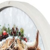 Creative Products Painterly Christmas Highland 20 x 20 Round White Framed Print - 3 of 4