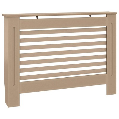 vidaXL Radiator Cover Heater Cover Cabinet Shelf Household Appliance Heating Accessories Home Improvement Funiture Heat Sink Wooden Cap MDF