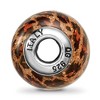 Black Bow Jewelry Brown Jaguar Glitter Overlay Glass & Sterling Silver Bead Charm, 15mm - 2 of 4