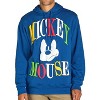 Seven Times Six Disney Mickey Mouse Hoodie Men's Puzzled Face Block Letter Design Pullover Blue - 2 of 4