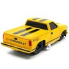 Muscle Machines 1993 Chevrolet 454 SS Pickup Truck Yellow with Black Stripes - 2 of 3