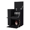 NicBex Mobile Kitchen Island Cart Morden Kitchen Carts on Wheels with Storage, 2 Cabinet Door and 2 Open Shelves for Kitchen - 3 of 4