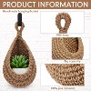 3 Sizes Teardrop Hanging Baskets Onion Basket with Bohemian Storage Hooks for Kitchen Wall Home - 2 of 4