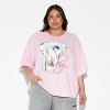 Women's Brooklyn Biggie Oversized Graphic T-Shirt - Pink - 2 of 3