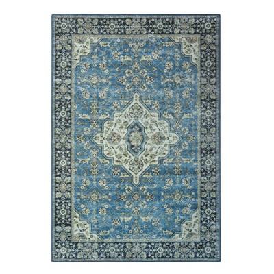 Threshold™ Vintage Distressed Rug Dark Blue Navy Carpet sold 7'x10' Large 7x10 New