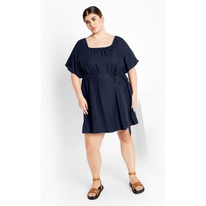 CITY CHIC | Women's Plus Size  Uptown Mini Dress - navy - 16W - 1 of 4