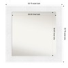 Amanti Art Luxe Non-Beveled Framed Bathroom Vanity Wall Mirror - 3 of 4