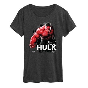 Women's - Marvel - Red Hulk Short Sleeve Graphic T-Shirt - 1 of 4