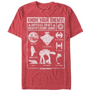 Men's Star Wars Imperial Craft Identification Chart T-Shirt - 1 of 4