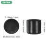 Unique Bargains Non-Slip PVC Chair Leg Caps Floor Protectors for Folding Chairs Black - 3 of 4