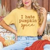 Simply Sage Market Women's I Hate Pumpkin Spice Short Sleeve Garment Dyed Tee - 2 of 4