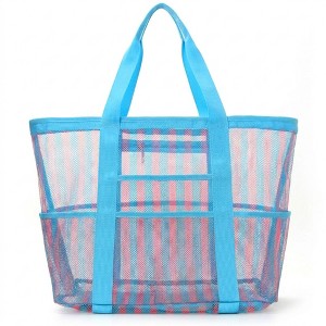 Alilang Large Mesh Beach Tote Bag with Shoulder Handles and