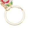 Unique Bargains Christmas Keychain Double Ring Zinc Alloy Colorful 3.15" 1 Pc - 3 of 4